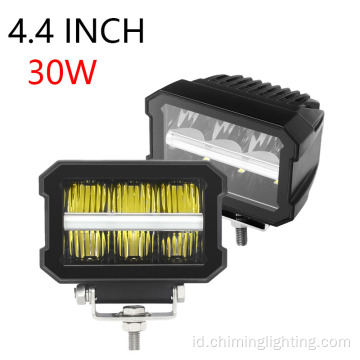 12V 24V Waterproof LED Light Bars 4,5 Inch Double LED ROW 30W LED LED Lampu untuk Truk